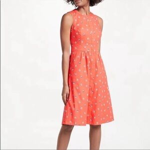 Boden Leila Shirt Dress Womens 6L Rosehip Red Ballet Slipper Sleeveless